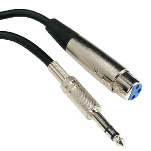 XLR 3P Female to 1/4 XLR 3P Female to 1/4